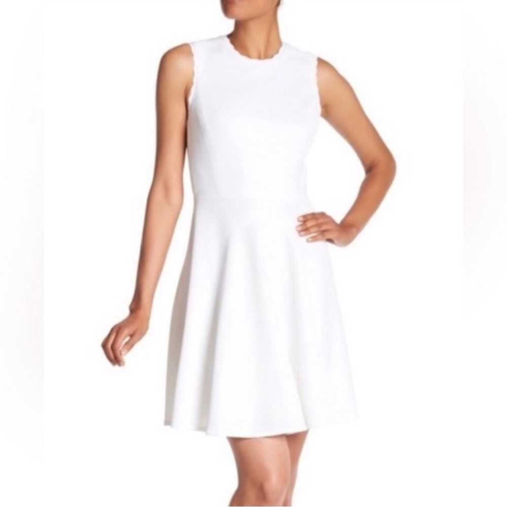 Rebecca Taylor White fit and flare dress 6
